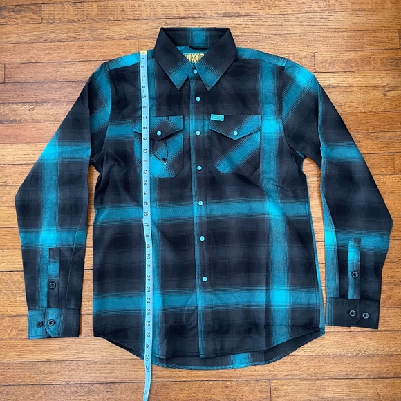 NWOT DIXXON FLANNEL THE CRUSHER MEN'S PEARL SNAP SHIRT SZ S Limited Edition Rare - Picture 5 of 9